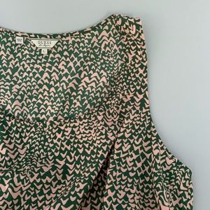 NWOT - Guess Green & Pink Dress